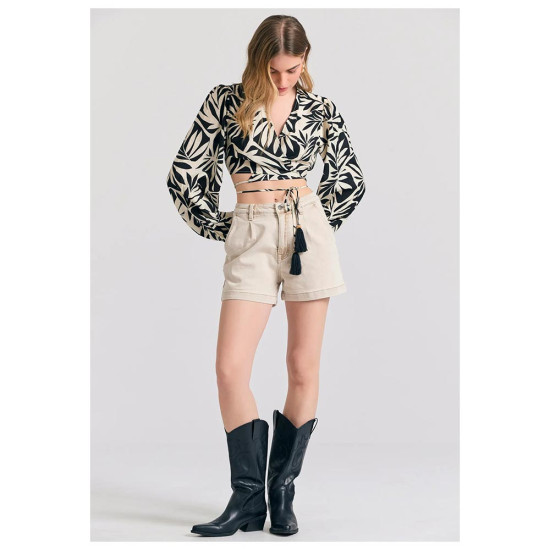 Funky Buddha Γυναικείο σορτς denim Funky Buddha Γυναικείο σορτς denim